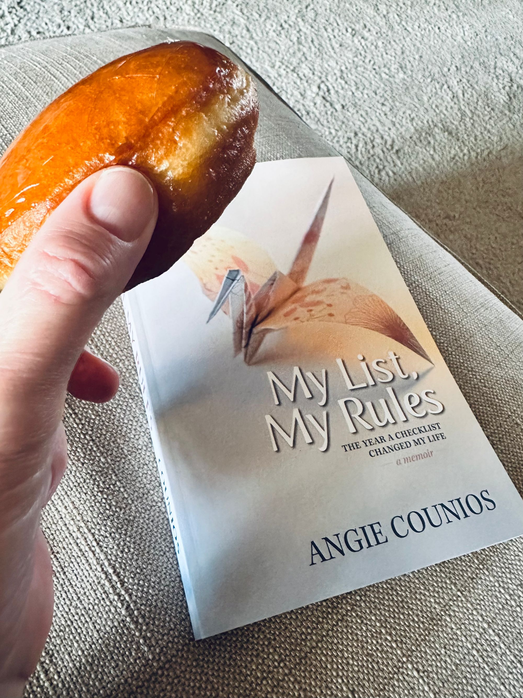 Doughnut and a new book